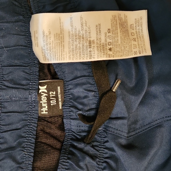 Hurley blue and gray swim trunks 10/ 12 - Picture 2 of 5